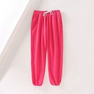 Pink casual drawstring Joggers